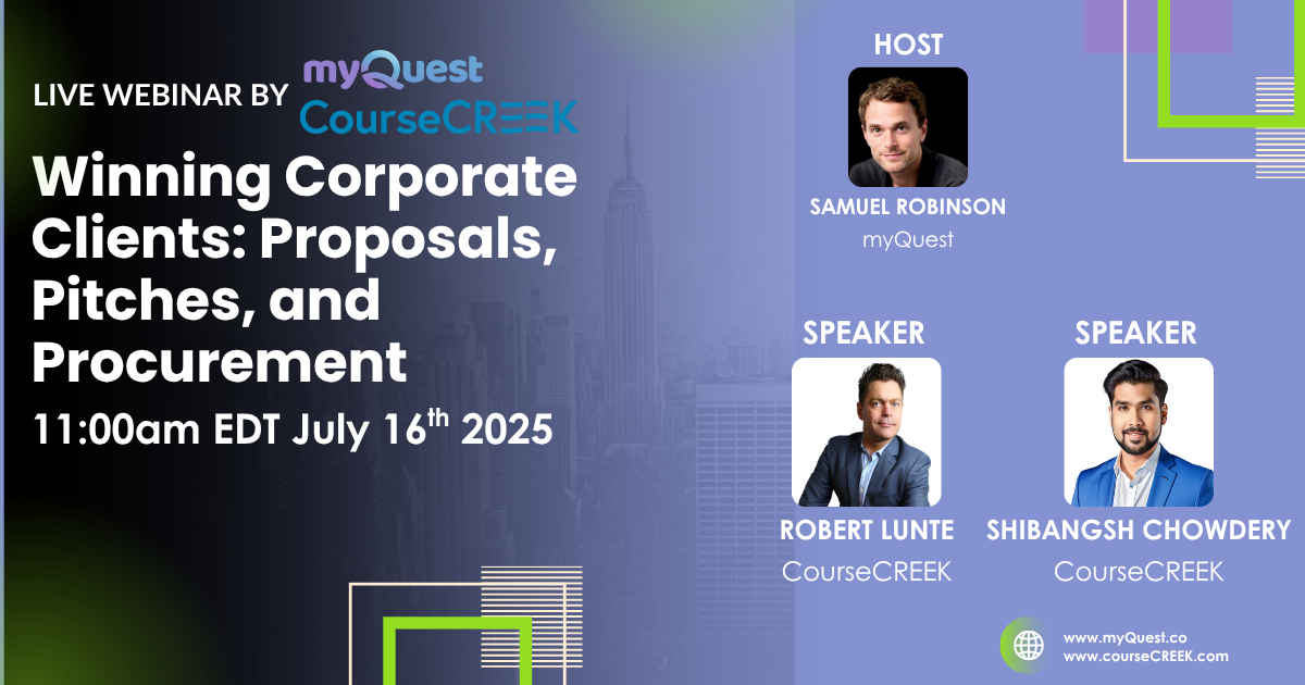 Webinar: Winning Corporate Clients (Proposals, Pitches & Procurement)